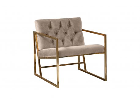 Atelier del Sofa Fotelja Oslo Gold Light Brown