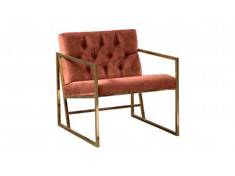 Atelier del Sofa Fotelja Oslo Gold Tile Red