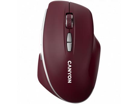 CANYON MW-21 Bežični miš sa 7 tastera Burgundy Red