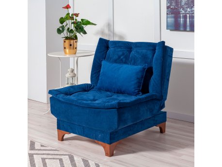 Atelier del Sofa Fotelja Kelebek Berjer Dark Blue