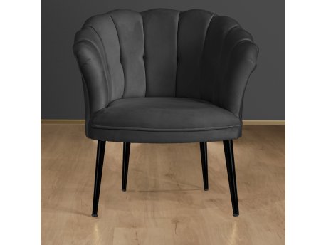 Atelier del Sofa Fotelja Daisy Black Metal Fume
