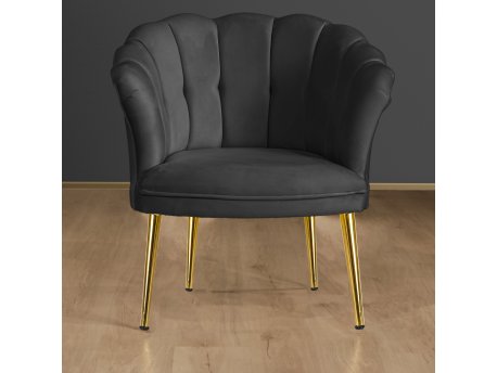Atelier del Sofa Fotelja Daisy Gold Metal Fume