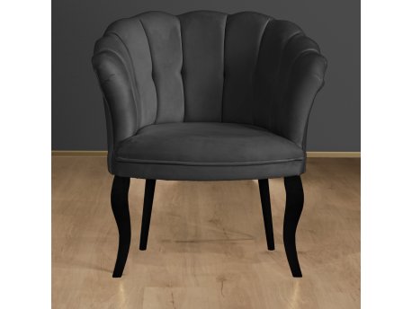 Atelier del Sofa Fotelja Daisy Black Wooden Fume