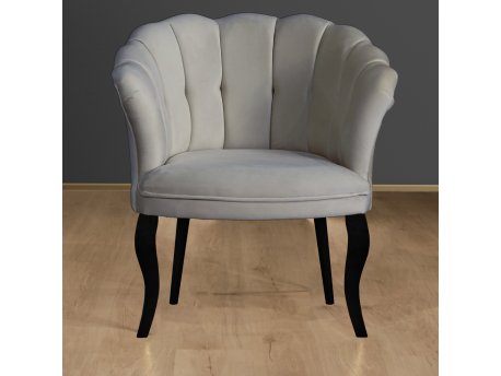 Atelier del Sofa Fotelja Daisy Black Wooden Grey