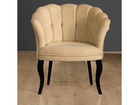Atelier del Sofa Fotelja Daisy Black Wooden Light Brown