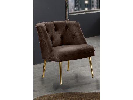Atelier del Sofa Fotelja Roma Gold Metal Brown