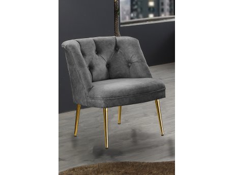 Atelier del Sofa Fotelja Roma Gold Metal Grey
