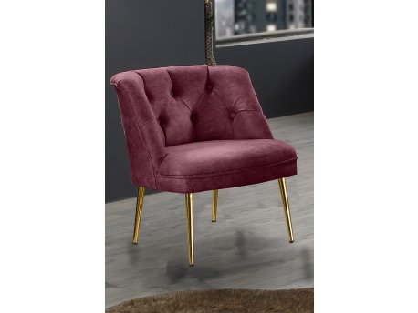 Atelier del Sofa Fotelja Roma Gold Metal Dusty Rose