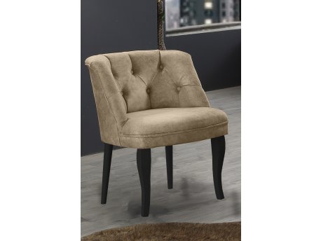 Atelier del Sofa Fotelja Roma Black Wooden Light Brown