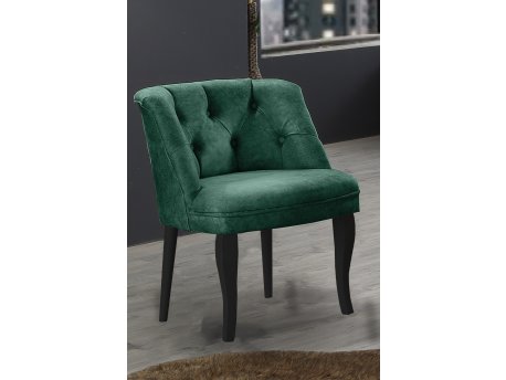 Atelier del Sofa Fotelja Roma Black Wooden Sea Green