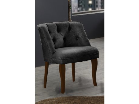 Atelier del Sofa Fotelja Roma Walnut Wooden Fume