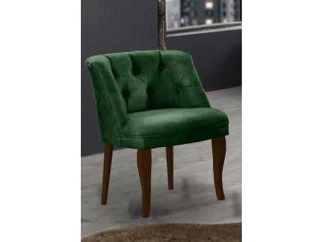 Atelier del Sofa Fotelja Roma Walnut Wooden Khaki