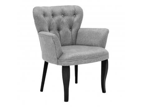 Atelier del Sofa Fotelja Paris Black Wooden Grey