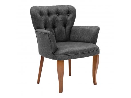 Atelier del Sofa Fotelja Paris Walnut Wooden Fume