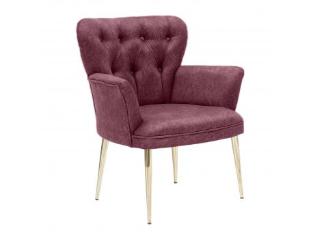 Atelier del Sofa Fotelja Paris Gold Metal Dusty Rose