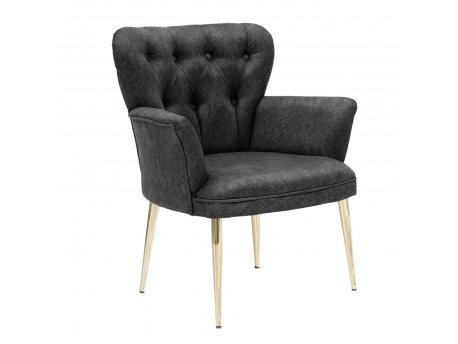 Atelier del Sofa Fotelja Paris Gold Metal Fume