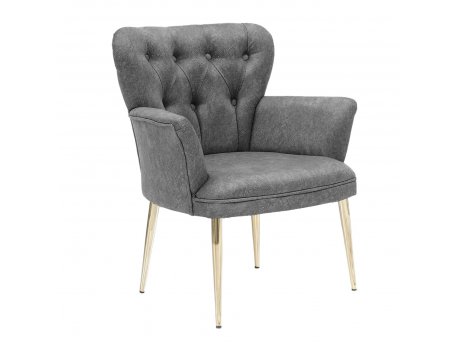 Atelier del Sofa Fotelja Paris Gold Metal Grey