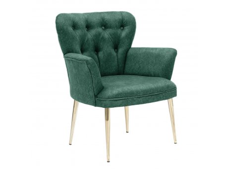 Atelier del Sofa Fotelja Paris Gold Metal Sea Green