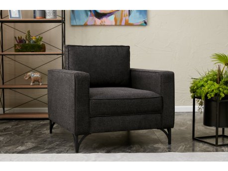 Atelier del Sofa Fotelja Berlin Anthracite Black