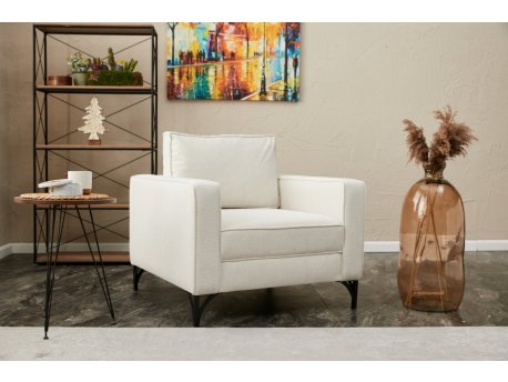 Atelier del Sofa Fotelja Berlin Cream Black