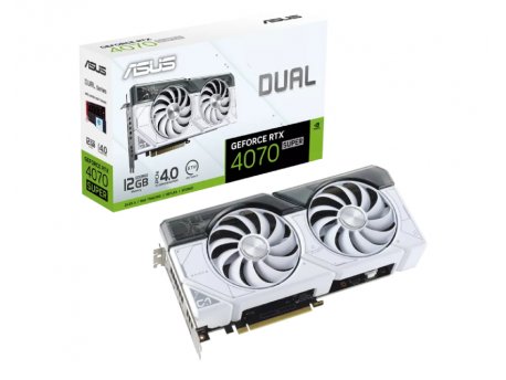 ASUS NVidia GeForce RTX 4070 SUPER 12GB 192bit DUAL-RTX4070S-12G-WHITE grafička karta
