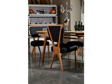 HANAH HOME Set 2 stolice Palace v2 Anthracite