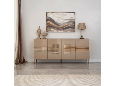 HANAH HOME Komoda Paris Bronze Gold
