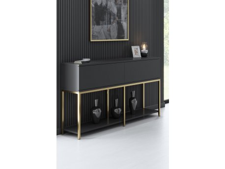 HANAH HOME Komoda Lord Anthracite Gold