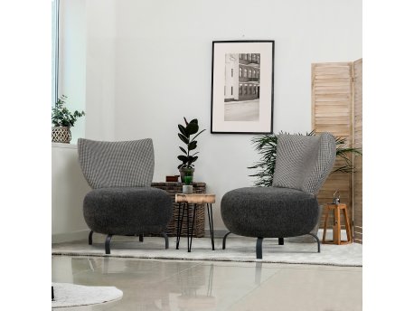 Atelier del Sofa Set fotelja Loly Set Anthracite