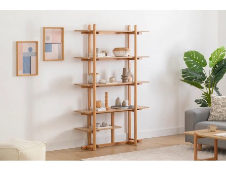 HANAH HOME Polica za knjige Maya Natural