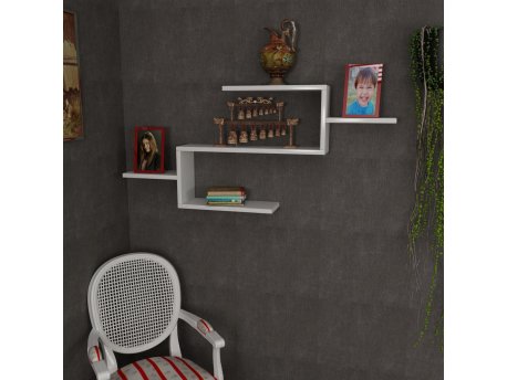 HANAH HOME Polica za knjige Twist White