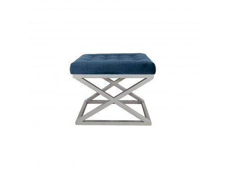 Atelier del Sofa Tabure Capraz Silver Navy Blue
