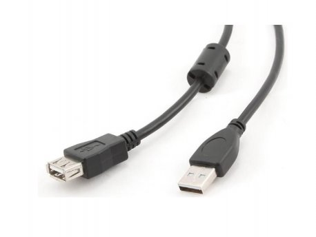 GEMBIRD CCF-USB2-AMAF-6 USB 2.0 A-plug A-socket kabl with ferrite core 1.8m