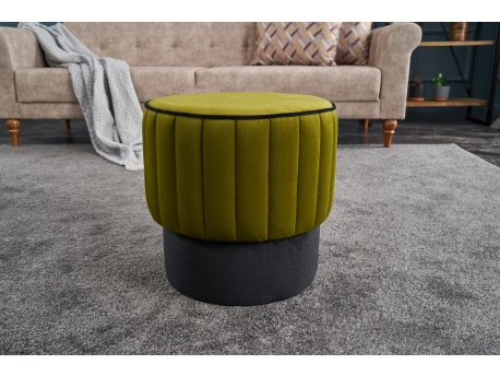 Atelier del Sofa Tabure Rose Puf Green