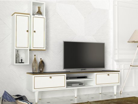 HANAH HOME TV polica Ravenna White