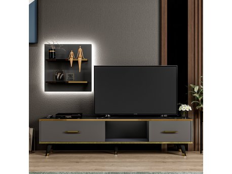 HANAH HOME TV polica Aren Anthracite