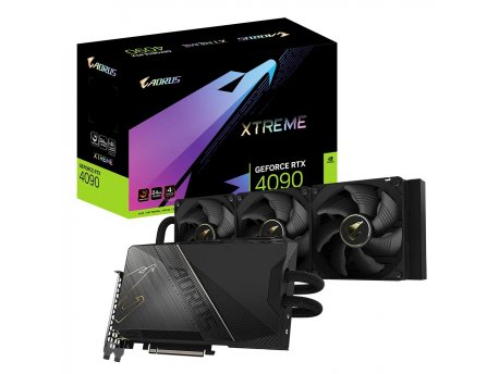 GIGABYTE AORUS GeForce RTX 4090 XTREME WATERFORCE 24GB GDDR6X 384-bit GV-N4090AORUSX W-24GD Grafička kartica