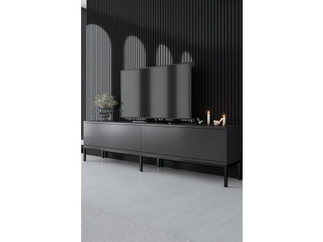 HANAH HOME TV polica Lord Anthracite Black
