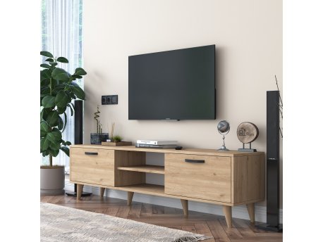 HANAH HOME TV polica A5 394 Walnut