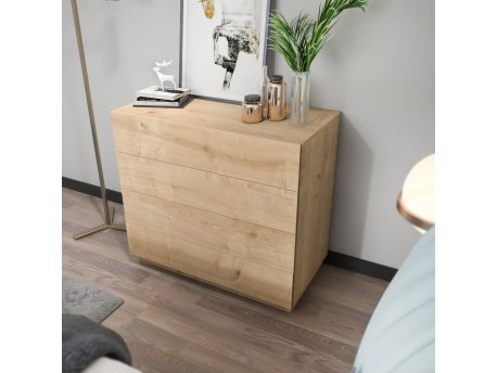 HANAH HOME Komoda Lines Oak