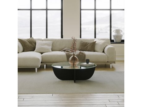 HANAH HOME Sto za dnevnu sobu Lily Black
