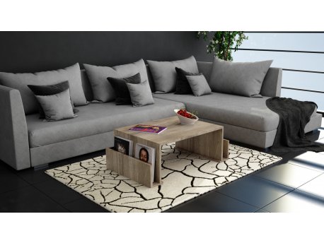 HANAH HOME Sto za dnevnu sobu Magazin Walnut