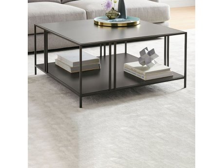 HANAH HOME Sto za dnevnu sobu Uranus Black Chipboard