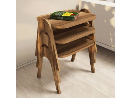HANAH HOME Set stolova Paris Walnut