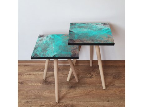 HANAH HOME Set stolova 2Shp57 Turquoise