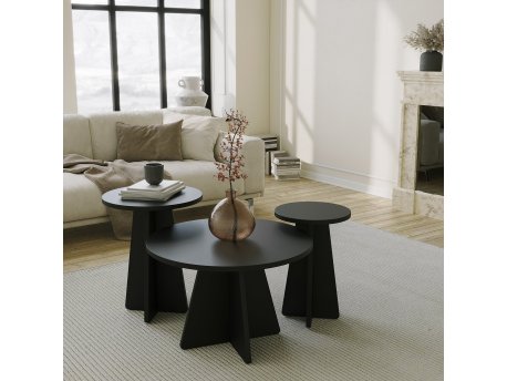 HANAH HOME Set stolova Mushroom 3 Black