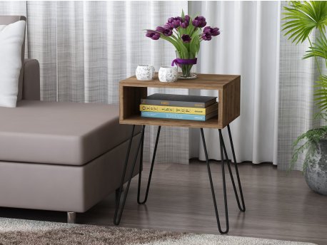 HANAH HOME Pomoćni stočić Tuana Walnut