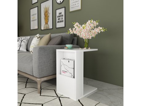 HANAH HOME Pomoćni stočić Serce White