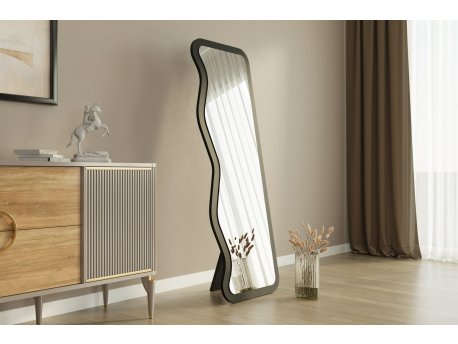 HANAH HOME Ogledalo Asel Black