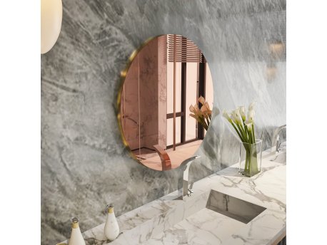 HANAH HOME Ogledalo Oneas Bronze Gold